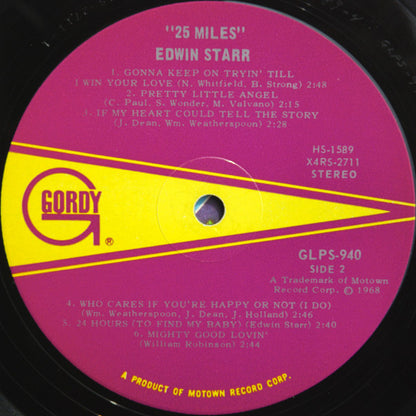 Edwin Starr : 25 Miles (LP, Album, Ind)