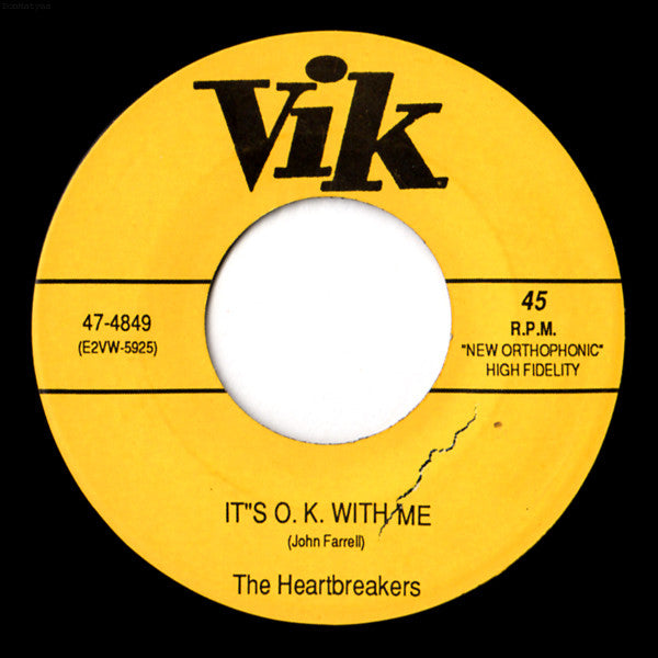 The Heartbreakers (4) : There Is Time / It's O.K. With Me  (7", Single, Unofficial)