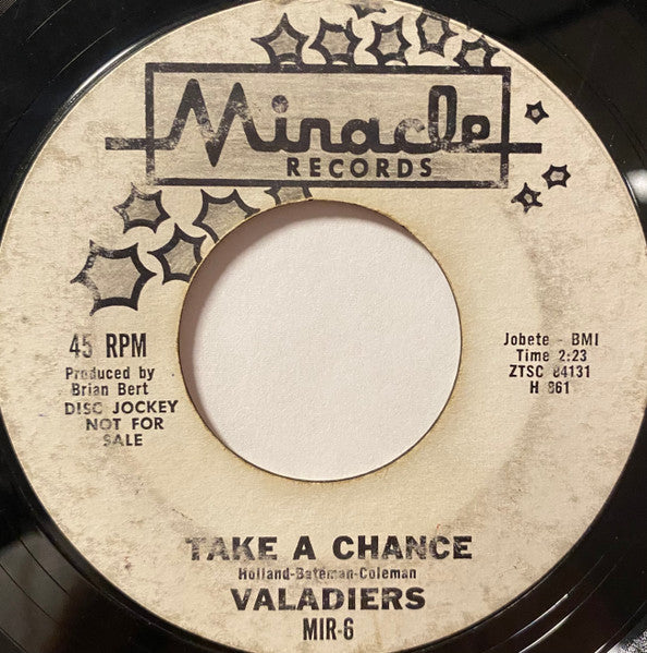 The Valadiers : Greetings (This Is Uncle Sam)  (7", Single, Mono, Promo, Styrene, Ter)