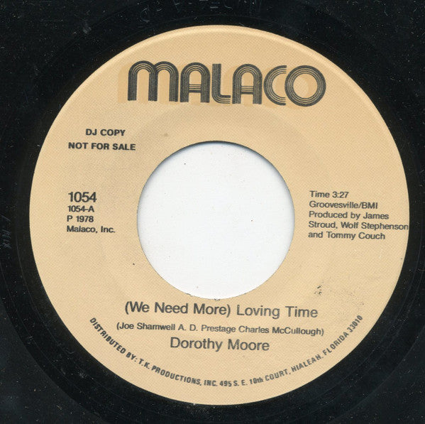 Dorothy Moore : (We Need More) Loving Time / Write A Little Prayer (7", Promo)