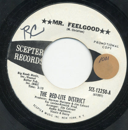 The Red-Lite District : Mr. Feelgood / I Gotta Know (7", Single, Promo, Styrene)