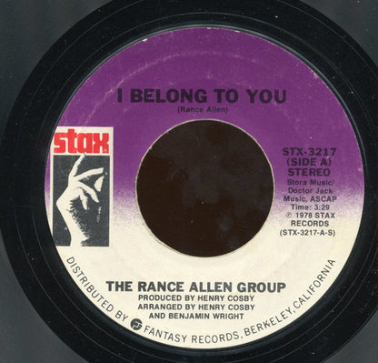 The Rance Allen Group : I Belong To You / The Wheel Of Life (7", Styrene)