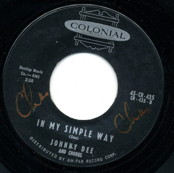 Johnny Dee (3) : 1000 Concrete Blocks (7", Single, Styrene)