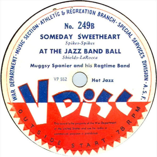 Pat Flowers / Muggsy Spanier's Ragtime Band : You're Some Pretty Doll / Abdullah / Someday Sweetheart / At The Jazz Band Ball (12")