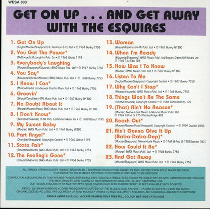 The Esquires : Get On Up ... And Get Away With The Esquires (CD, Comp, Mono, RM)