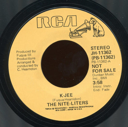 The Nite-Liters : K-Jee (7", Mono, Promo, RE, Styrene)