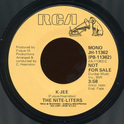 The Nite-Liters : K-Jee (7", Mono, Promo, RE, Styrene)