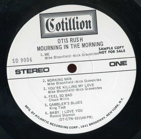 Otis Rush : Mourning In The Morning (LP, Album, Promo)