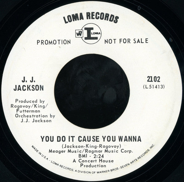 J.J. Jackson : Too Late (7", Promo)