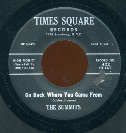 The Summits (4) : Go Back Where You Came From / Times Square Stomp (7")