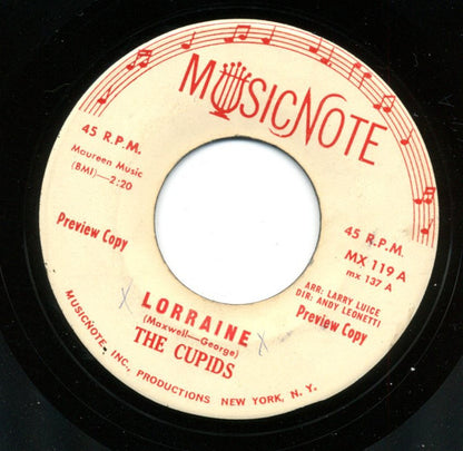 The Cupids (2) : Lorraine (7", Promo)