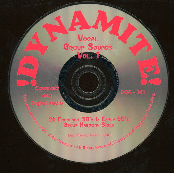 Various : Dynamite Vocal Group Sounds Vol. 1 : 26 Explosive Group Harmony Sides! (CD, Comp)