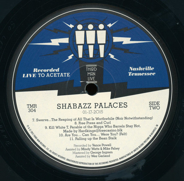 Shabazz Palaces : Shabazz Palaces Live at Third Man Records (LP, Album)