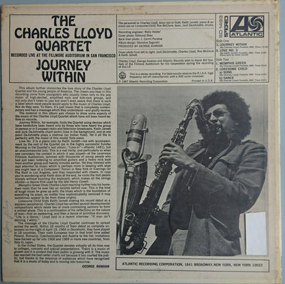 The Charles Lloyd Quartet : Journey Within (LP, Album)