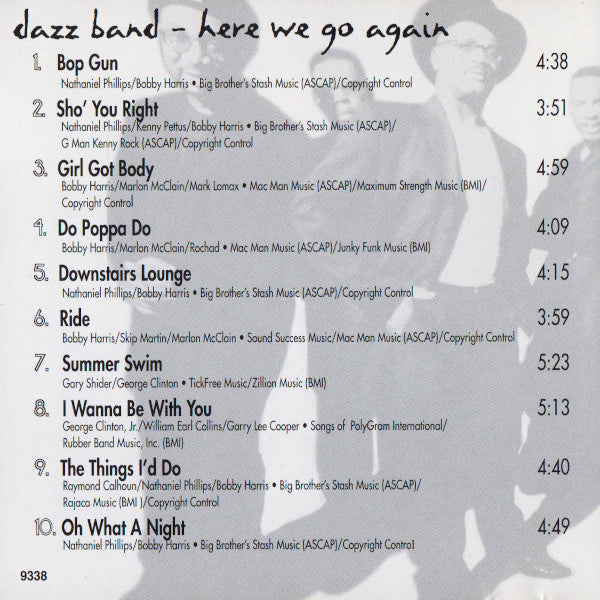 Dazz Band : Here We Go Again (CD, Album)