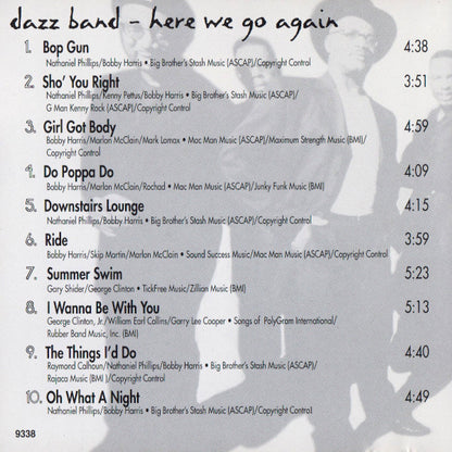 Dazz Band : Here We Go Again (CD, Album)