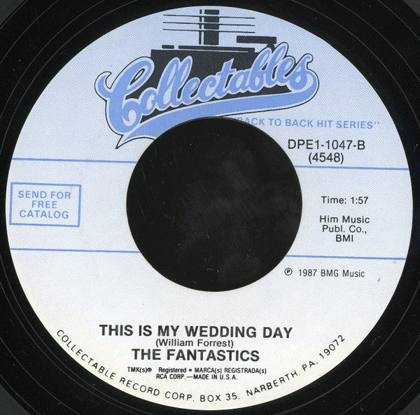 The Fantastics (5) : There Goes My Love / This Is My Wedding Day (7", Single, RE, Styrene)
