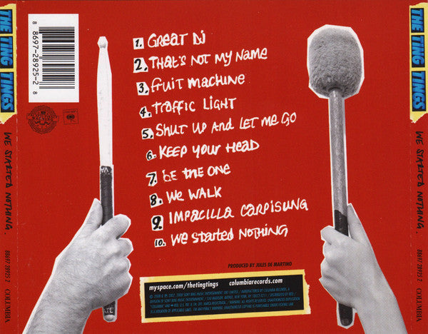 The Ting Tings : We Started Nothing (CD, Album, Yel)