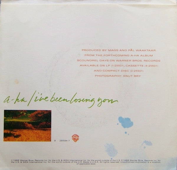 a-ha : I've Been Losing You (7", Single, Spe)