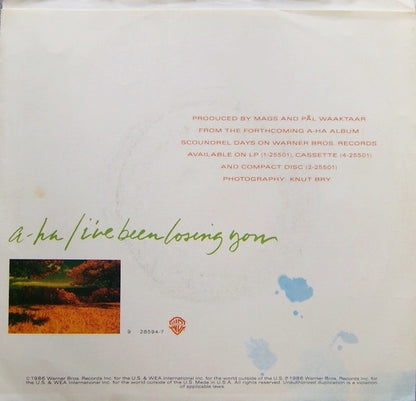 a-ha : I've Been Losing You (7", Single, Spe)