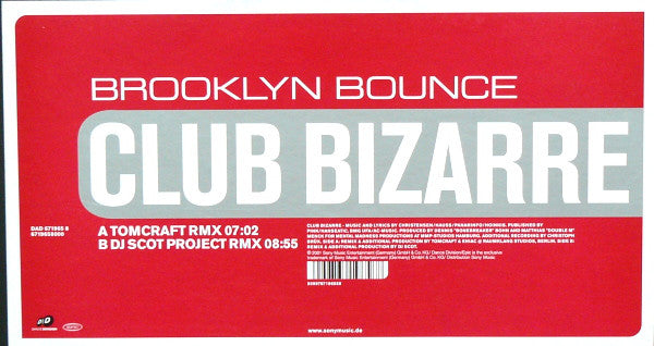 Brooklyn Bounce : Club Bizarre (12")