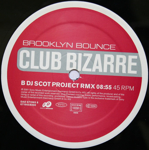 Brooklyn Bounce : Club Bizarre (12")