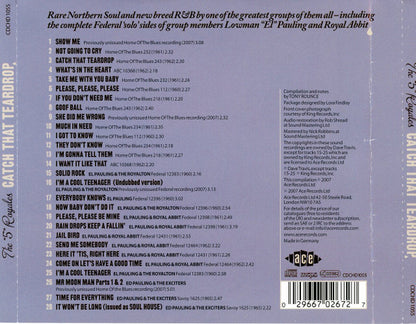 The 5 Royales : Catch That Teardrop (The Best Of The Home Of The Blues 1960-1964 Sessions) (CD, Comp)