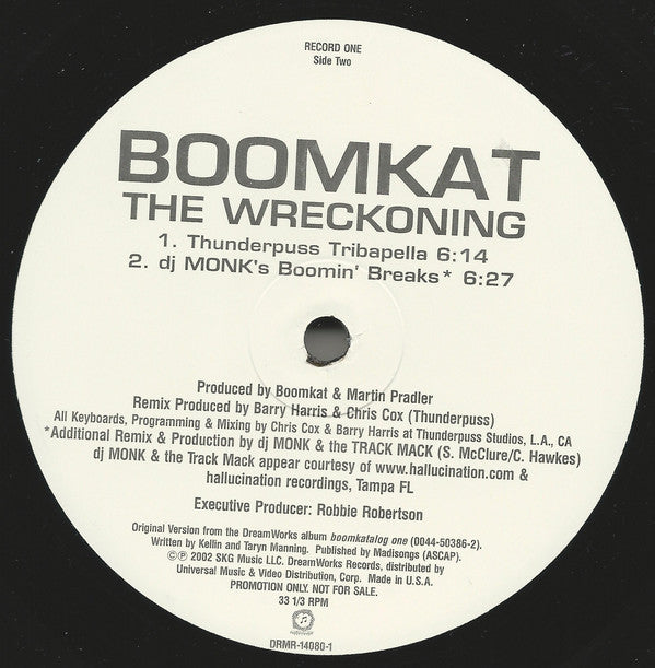 Boomkat : The Wreckoning (2x12", Promo)