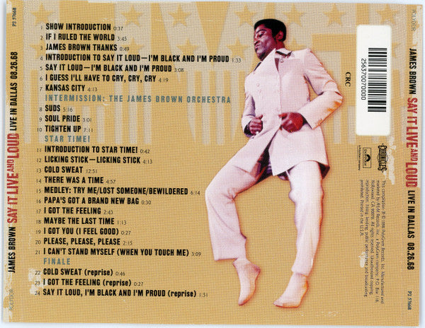James Brown : Say It Live And Loud (08.26.68 Live In Dallas) (CD, Club)