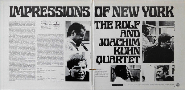 Rolf & Joachim Kühn Quartet Featuring Jimmy Garrison And Aldo Romano : Impressions Of New York (LP, Album, RE, Gat)
