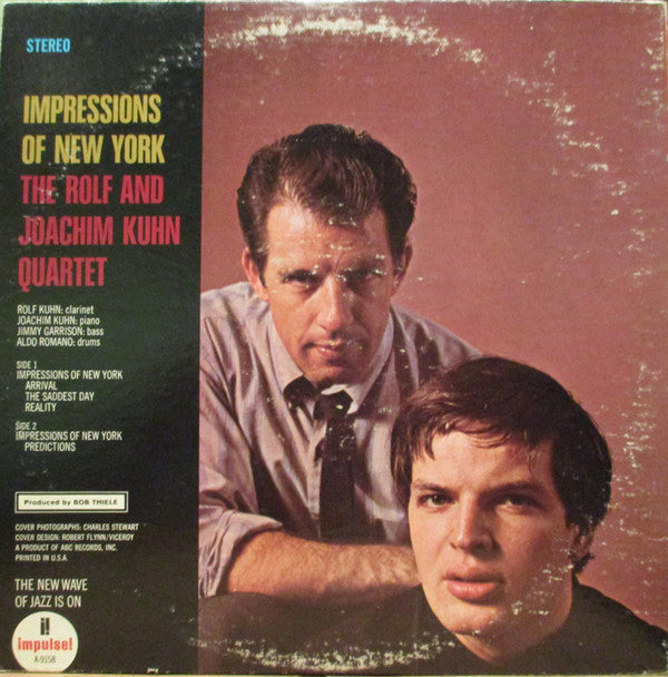 Rolf & Joachim Kühn Quartet Featuring Jimmy Garrison And Aldo Romano : Impressions Of New York (LP, Album, RE, Gat)