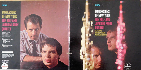 Rolf & Joachim Kühn Quartet Featuring Jimmy Garrison And Aldo Romano : Impressions Of New York (LP, Album, RE, Gat)