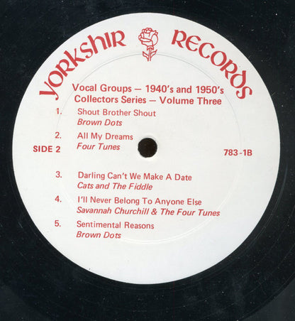 Various : Vocal Groups 1940’s And 1950’s Collectors Series: Volume Three (LP, Comp, Mono)