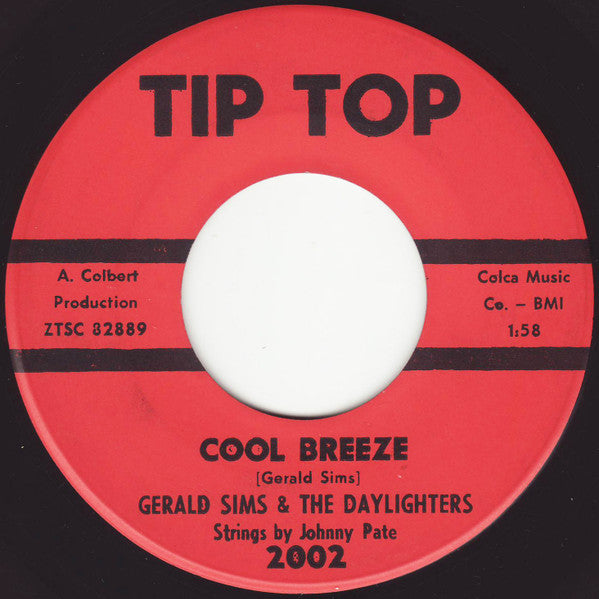 Gerald Sims & The Daylighters : Cool Breeze / Baby I Love You (7", Single)