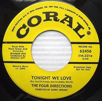 Four Directions : Tonight We Love (7", Single, Promo)