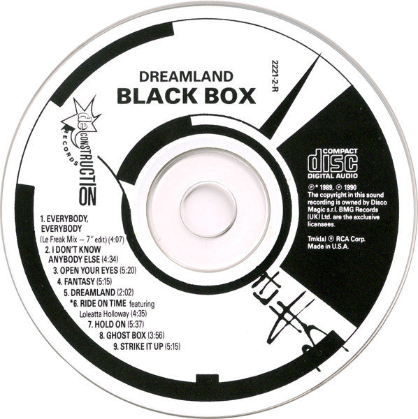 Black Box : Dreamland (CD, Album, Lon)