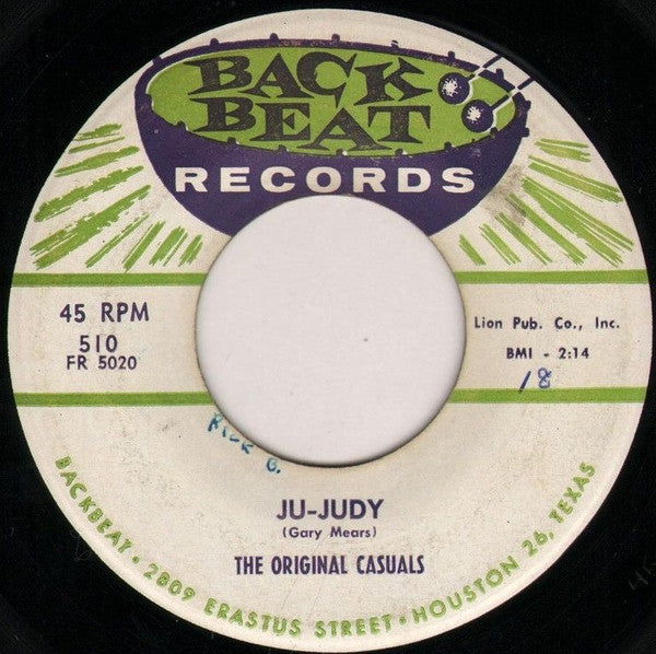 The Original Casuals : Ju-Judy / Don't Pass Me By (7", Single)