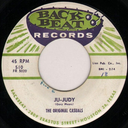 The Original Casuals : Ju-Judy / Don't Pass Me By (7", Single)