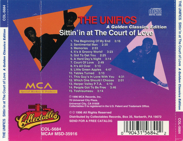 The Unifics : Sittin' In At The Court Of Love - A Golden Classics Edition (CD)