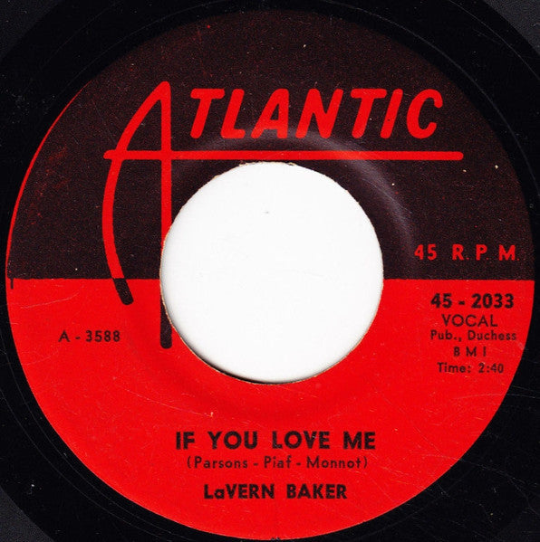 Lavern Baker : So High So Low / If You Love Me (7")