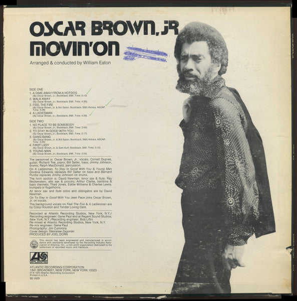 Oscar Brown Jr. : Movin' On (LP, Mono, Promo, PR)