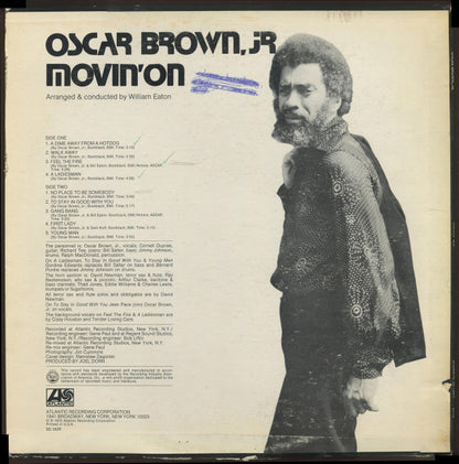 Oscar Brown Jr. : Movin' On (LP, Mono, Promo, PR)