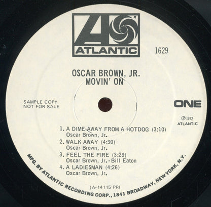 Oscar Brown Jr. : Movin' On (LP, Mono, Promo, PR)