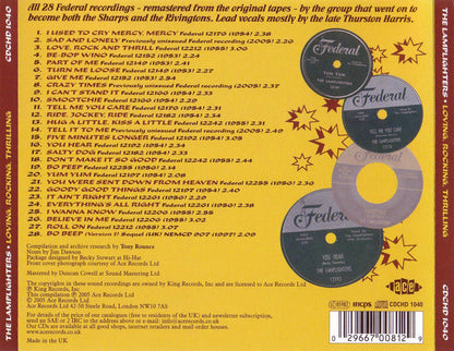 The Lamplighters : Loving, Rocking, Thrilling (The Complete Federal Recordings) (CD, Comp, Mono, RM)