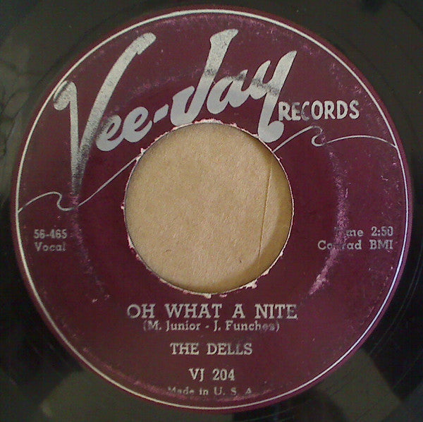 The Dells : Oh What A Nite / Jo-Jo (7", Single)