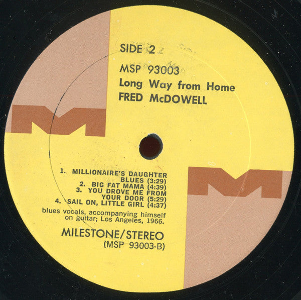 Fred McDowell : Long Way From Home (LP, Album, RP)