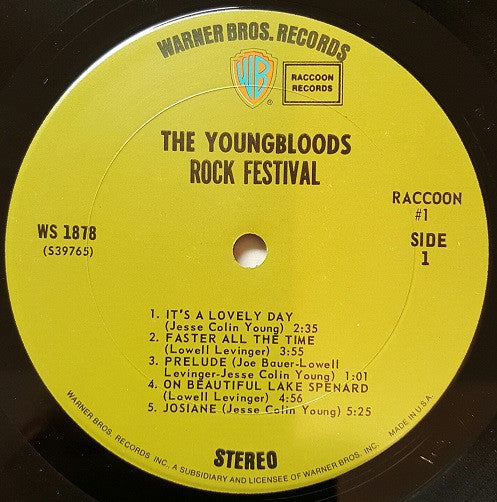 The Youngbloods : Rock Festival (LP, Album, Pit)