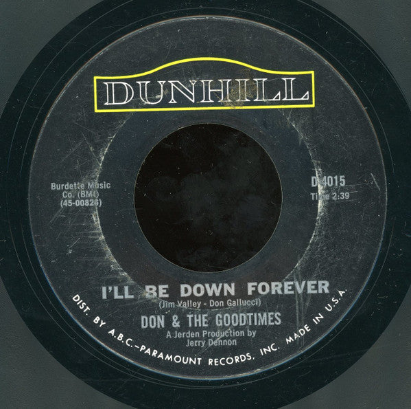 Don & The Goodtimes : Big Big Knight (On A Big White Horse) (7", Styrene)