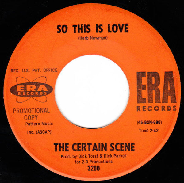 The Certain Scene : Welcome Back Among The Living (7", Single, Promo)