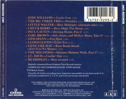 Various : Wrinkles - Classic And Rare Chess Instrumentals (CD, Album, Comp)